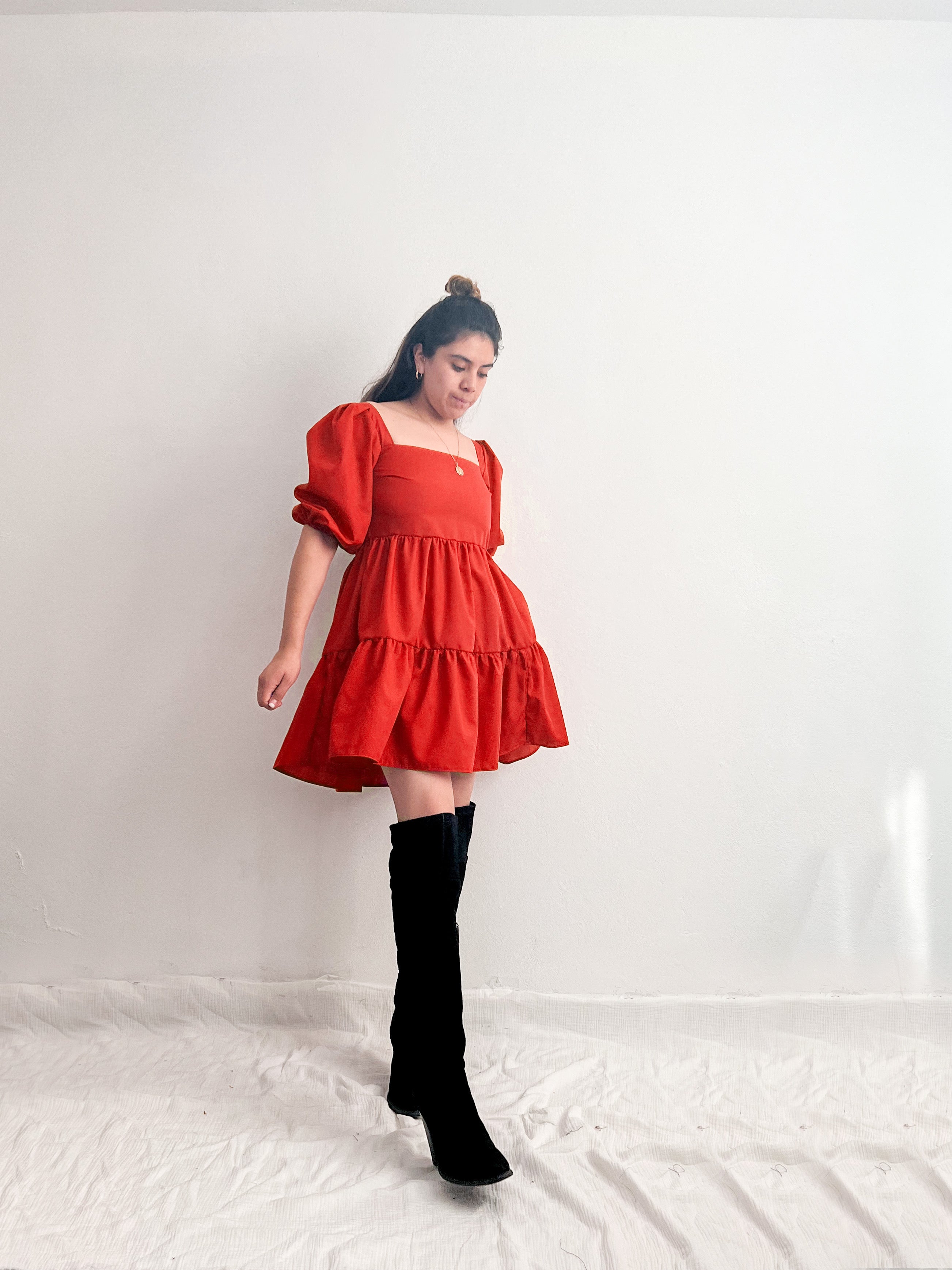 Vestido mini rojo