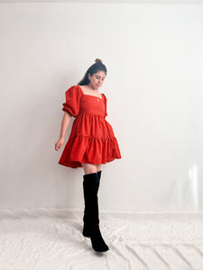 Vestido mini rojo