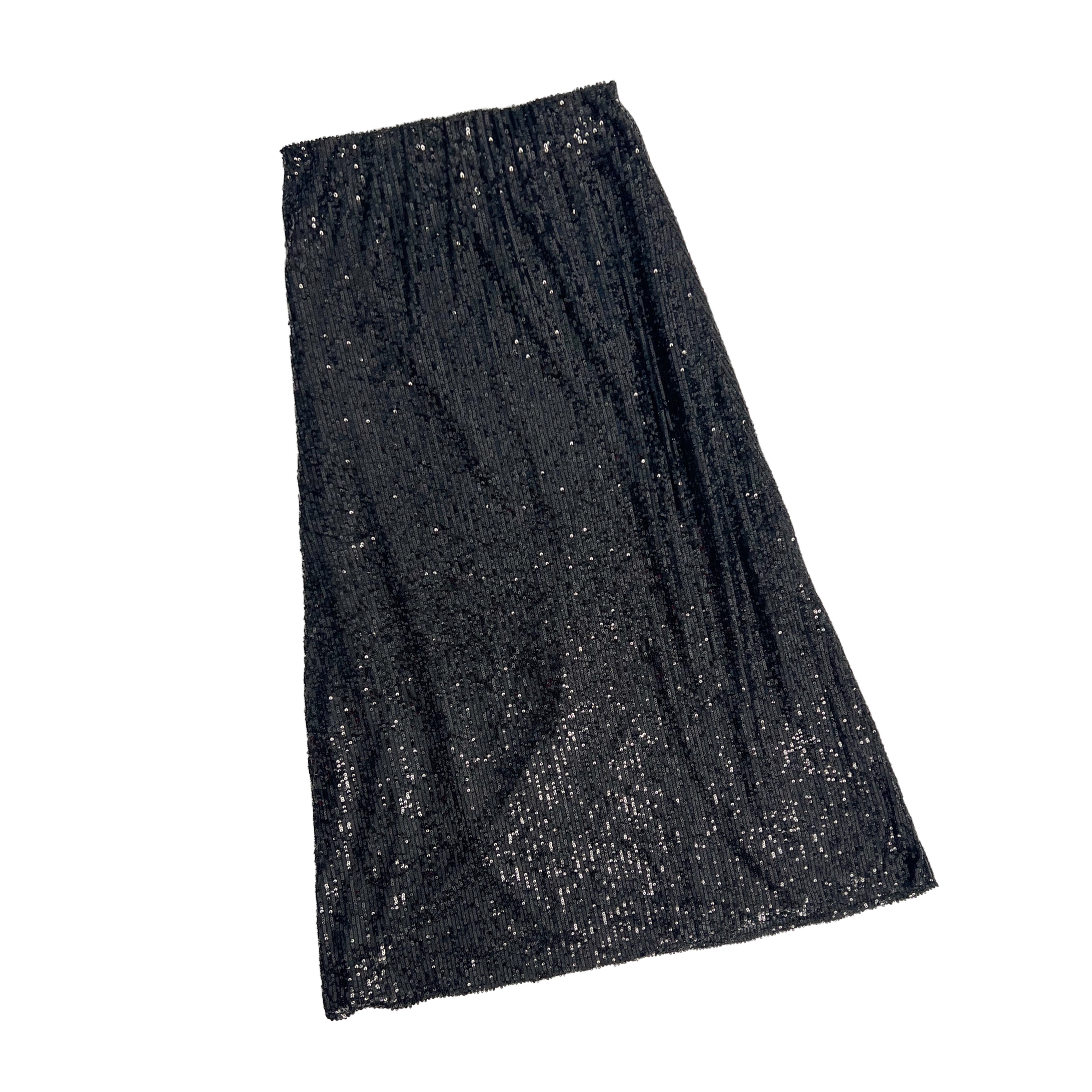 Falda lentejuelas negra