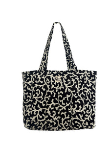 Tote acolchonada Negra