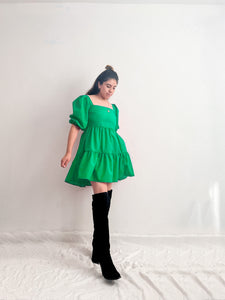 Vestido mini verde