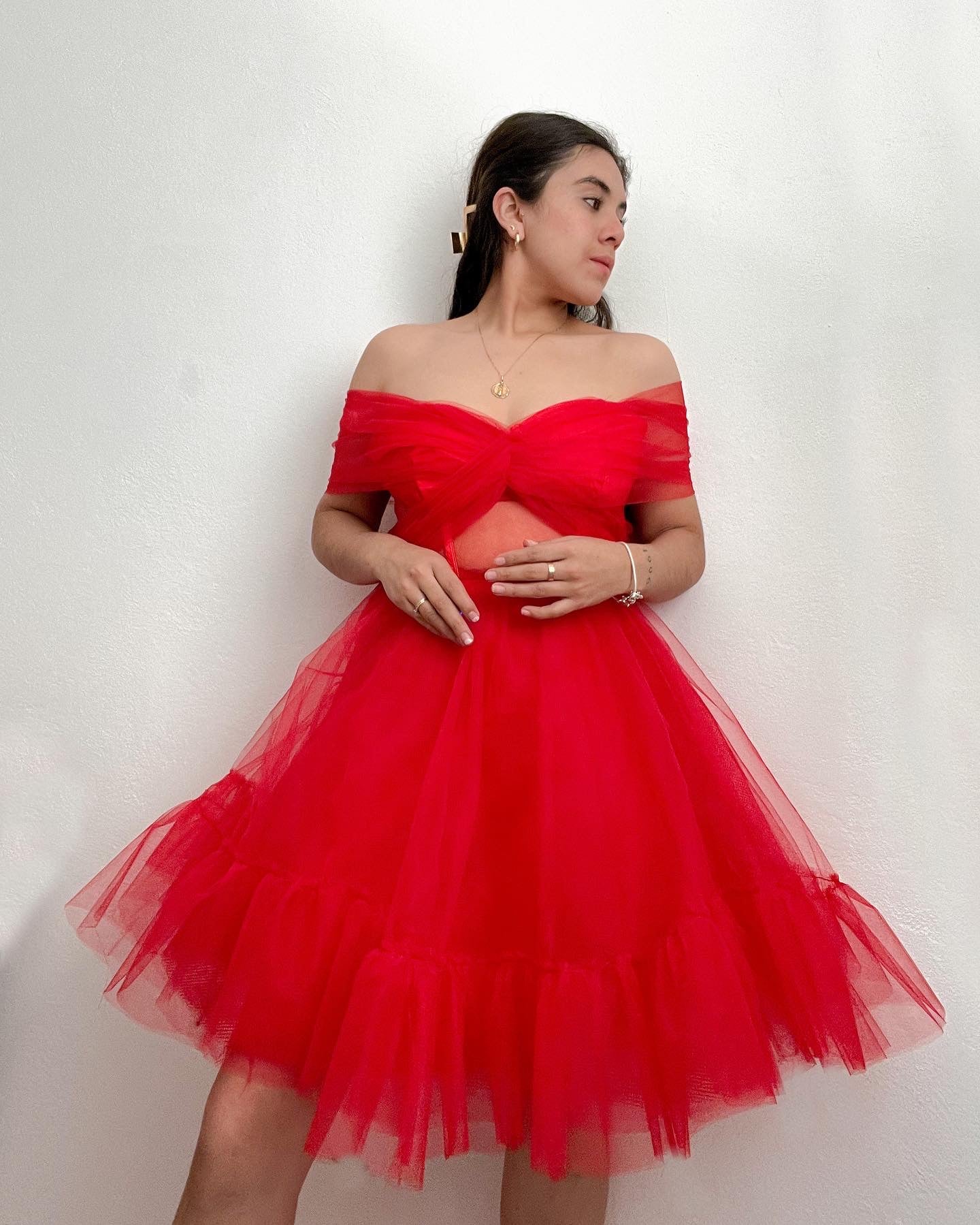 Red dress