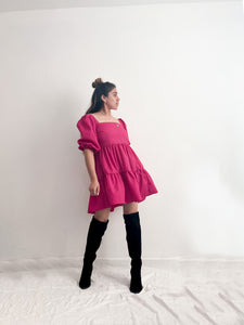 Vestido mini rosa